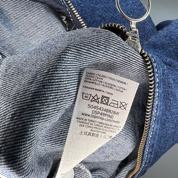 NWOT Topshop Bodycon Denim Dress - Picture 6 of 9